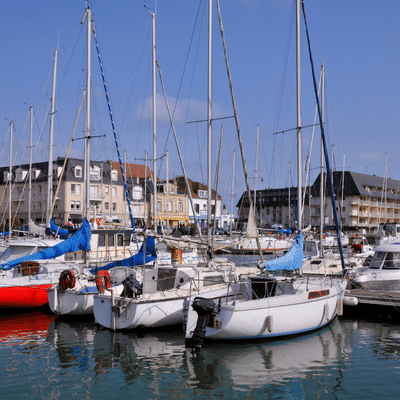 Courseulles Sur Mer, Calvados, France, Port