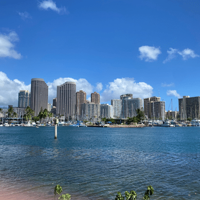 Honolulu, Hawaii From Ala Moana Park