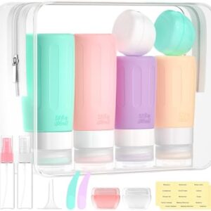 Morfone 16 Pack Travel Bottles Set For Toiletries, Tsa Approved