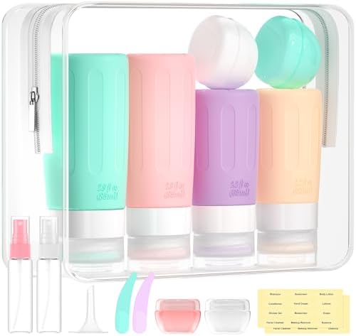 Morfone 16 Pack Travel Bottles Set For Toiletries, Tsa Approved