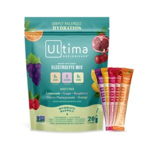 Ultima Replenisher Hydration Packets 20 Count, Keto & Sugar