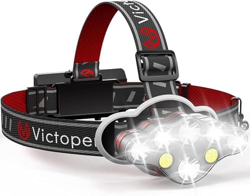 Victoper Rechargeable Headlamp 8 Led 18000 High Lumen Bright Head.jpg